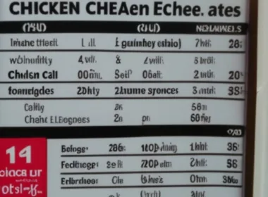 Ile kcal ma filet z kurczaka?