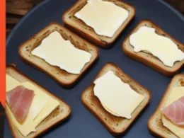 Ile kcal mają tosty z serem i szynką?